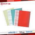 Colorful PP Sheet Protector with white strip